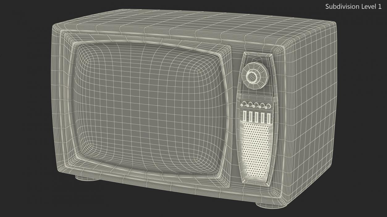 Old Retro TV 3D