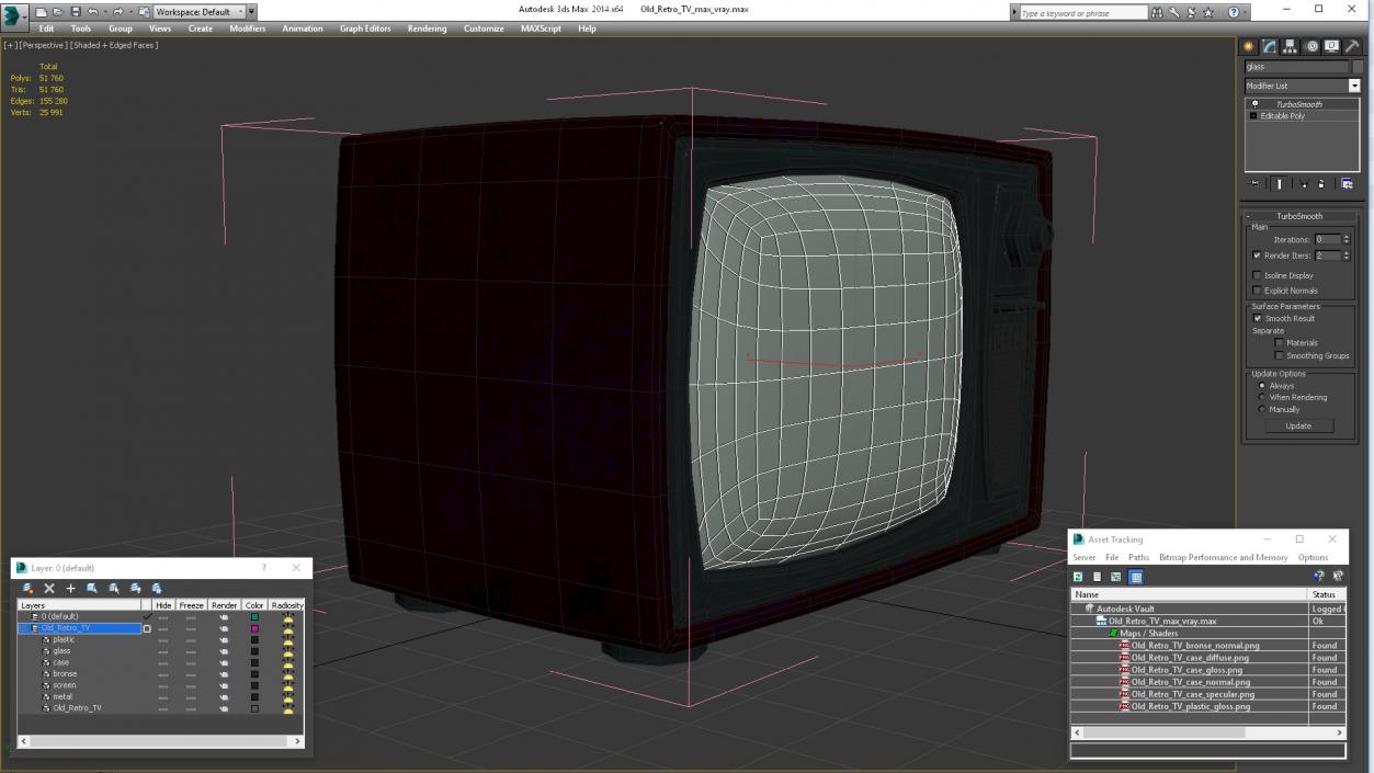 Old Retro TV 3D