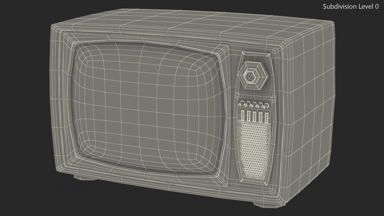 Old Retro TV 3D