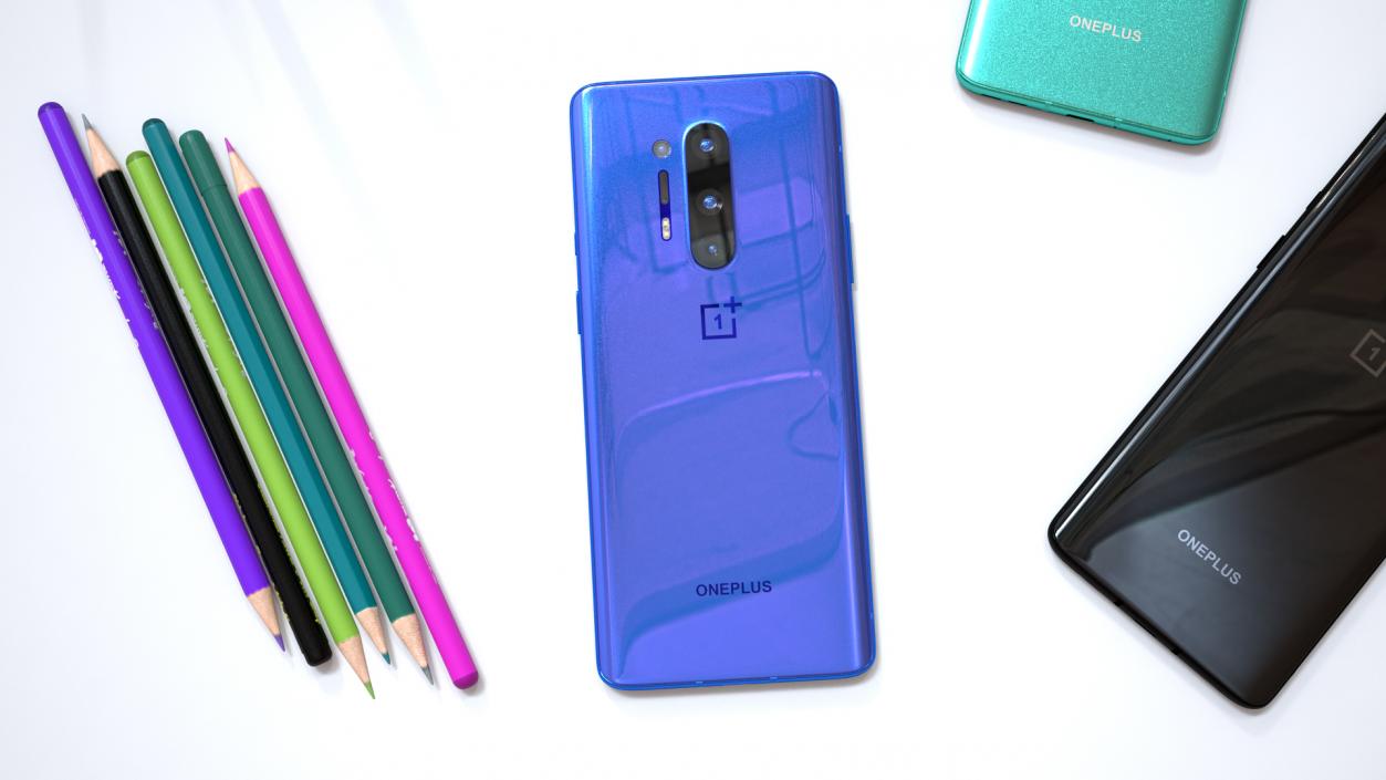 3D model OnePlus 8 Pro Ultramarine Blue