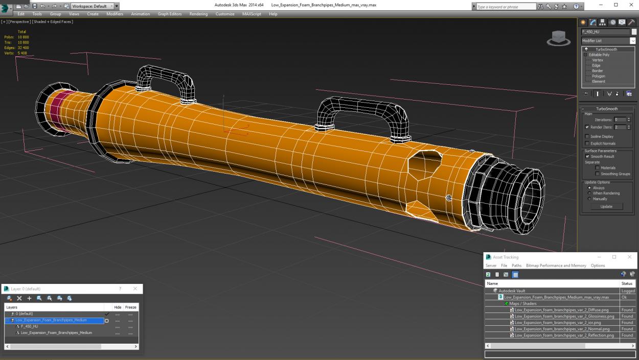 Low Expansion Foam Branchpipes Medium 3D