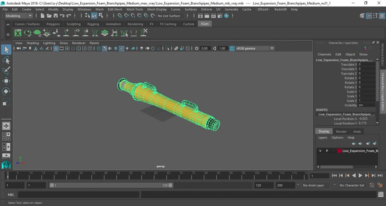 Low Expansion Foam Branchpipes Medium 3D