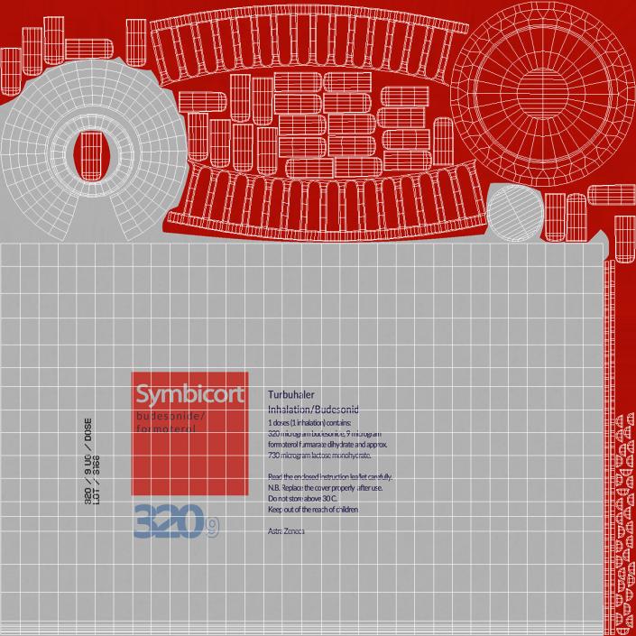 Symbicort Asthma Inhaler 3D model