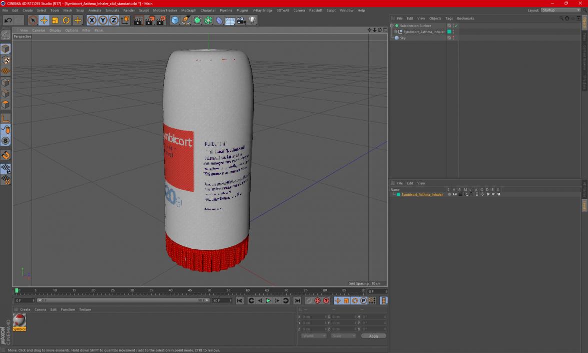 Symbicort Asthma Inhaler 3D model