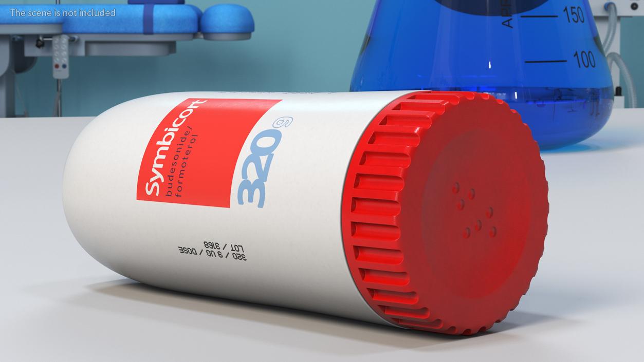 Symbicort Asthma Inhaler 3D model