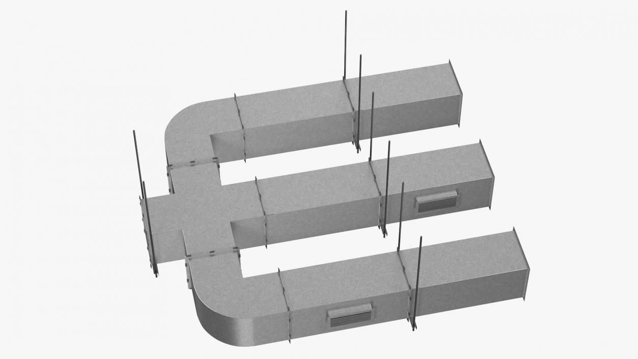 Industrial Air Conditioning Duct 3D