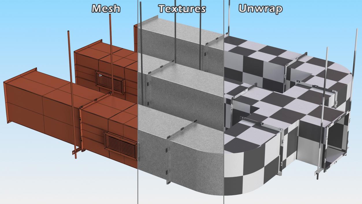 Industrial Air Conditioning Duct 3D