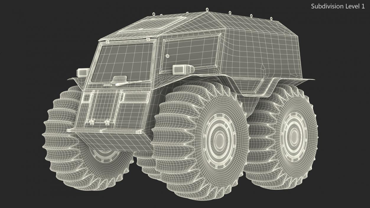 3D model Amphibious Sherp ATV Dirt