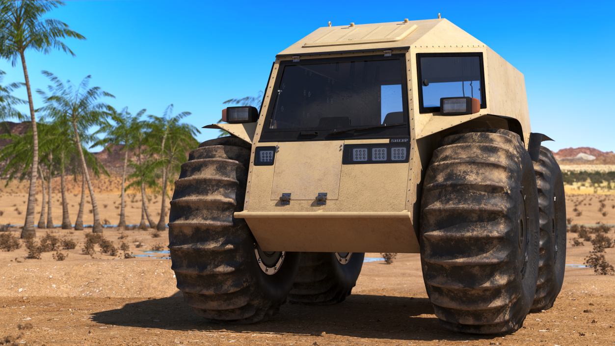 3D model Amphibious Sherp ATV Dirt