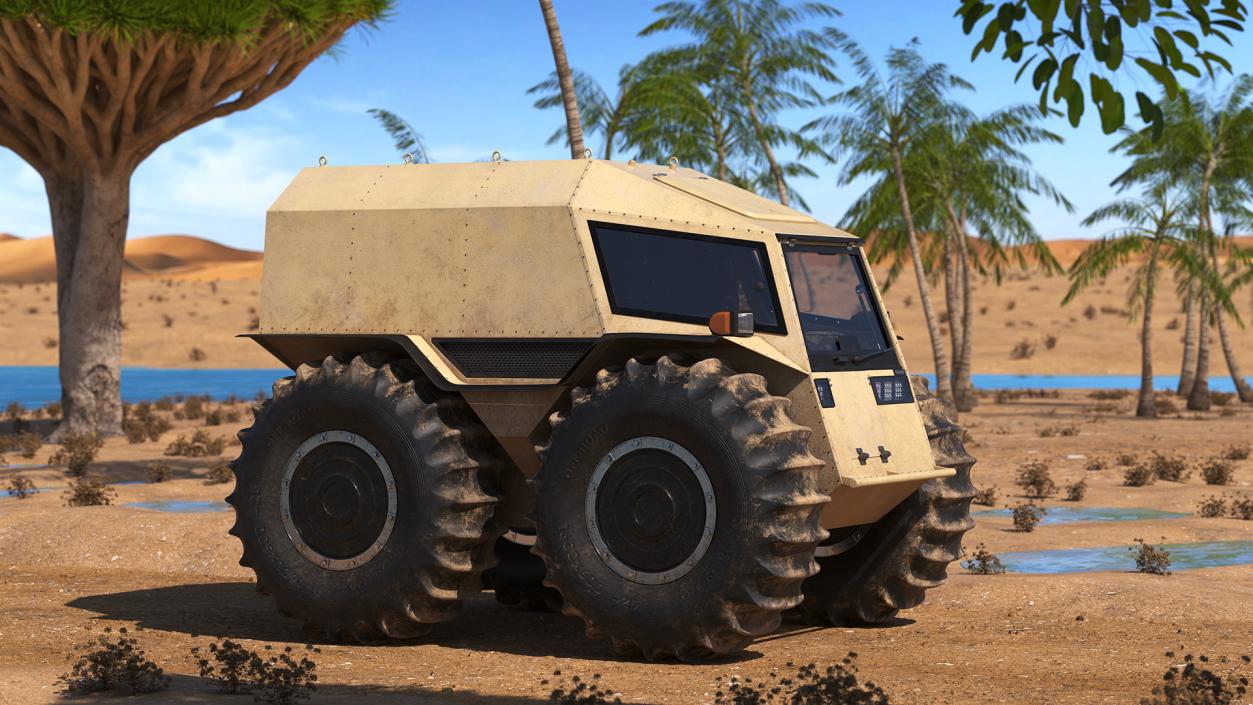 3D model Amphibious Sherp ATV Dirt