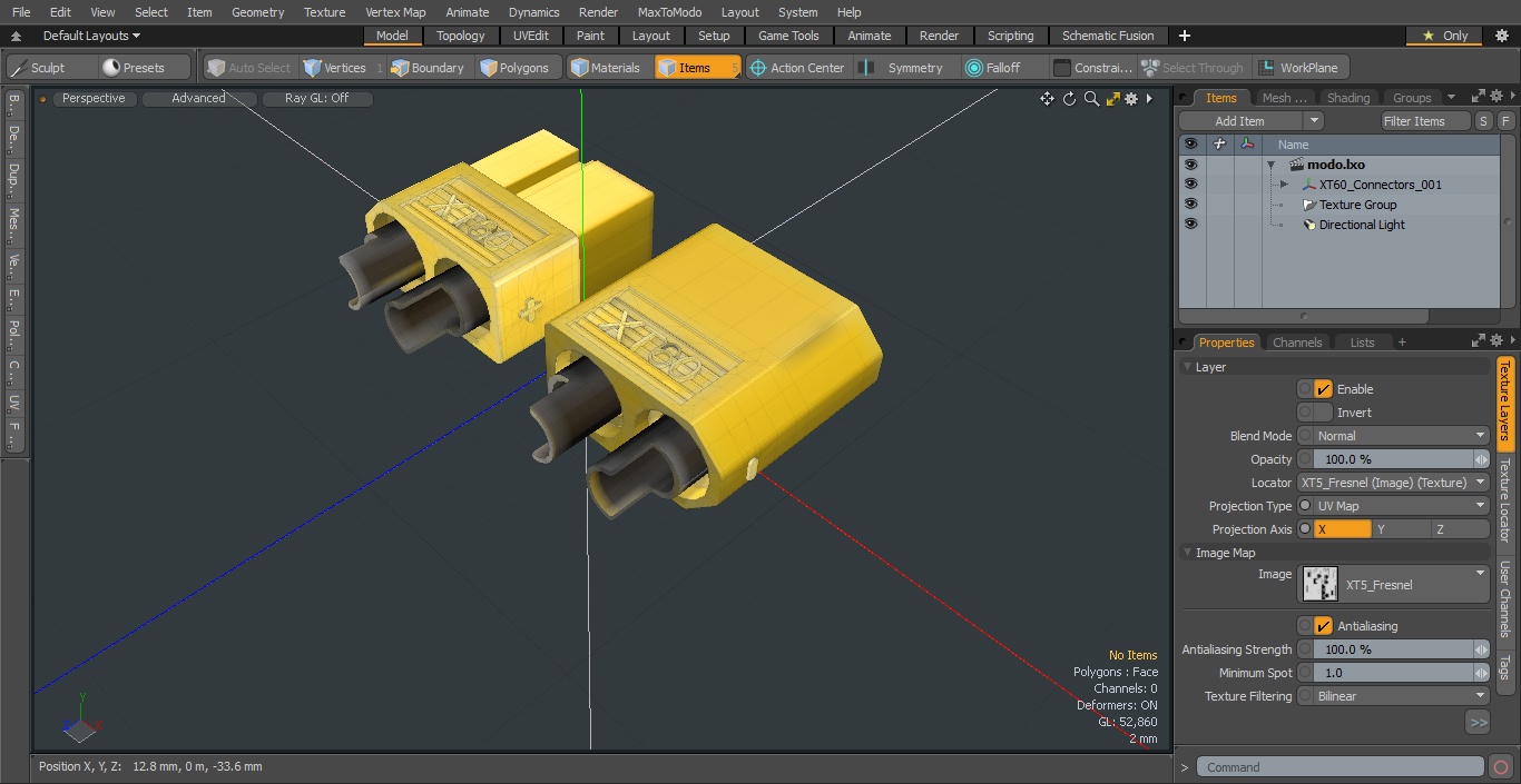 3D model XT60 Connectors