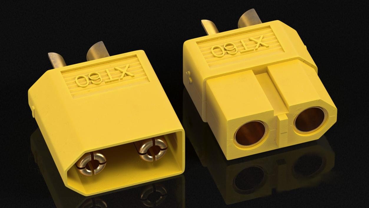 3D model XT60 Connectors