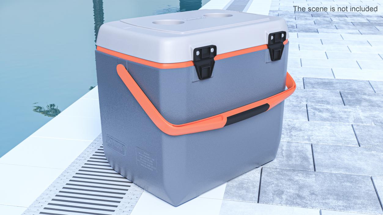 28 Quart Cool Box Coleman Xtreme Gray 3D