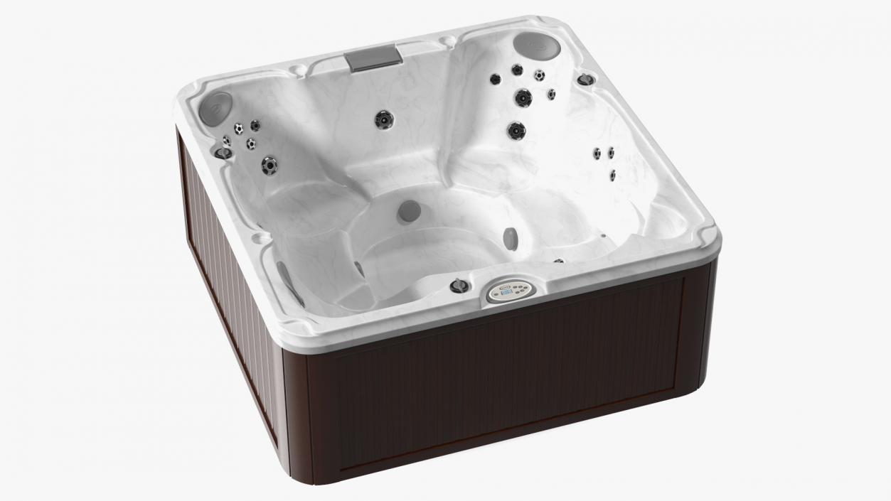 3D JACUZZI J235 Hot Tub Brown