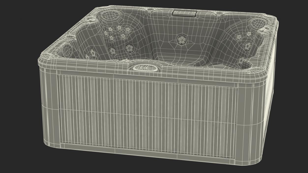 3D JACUZZI J235 Hot Tub Brown