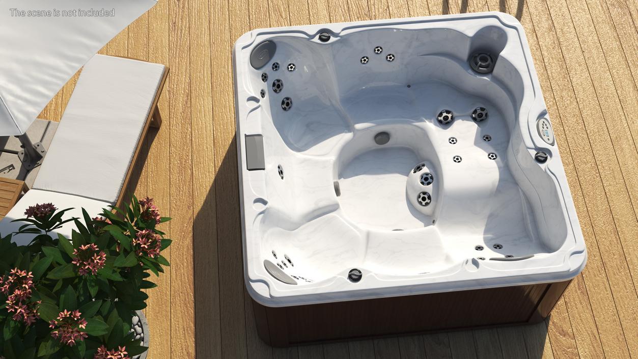 3D JACUZZI J235 Hot Tub Brown