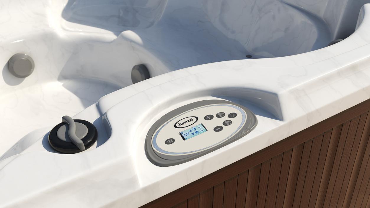 3D JACUZZI J235 Hot Tub Brown