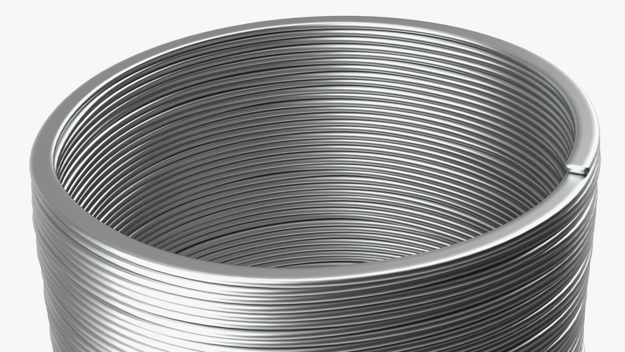 3D Metal Slinky Toy Spring model