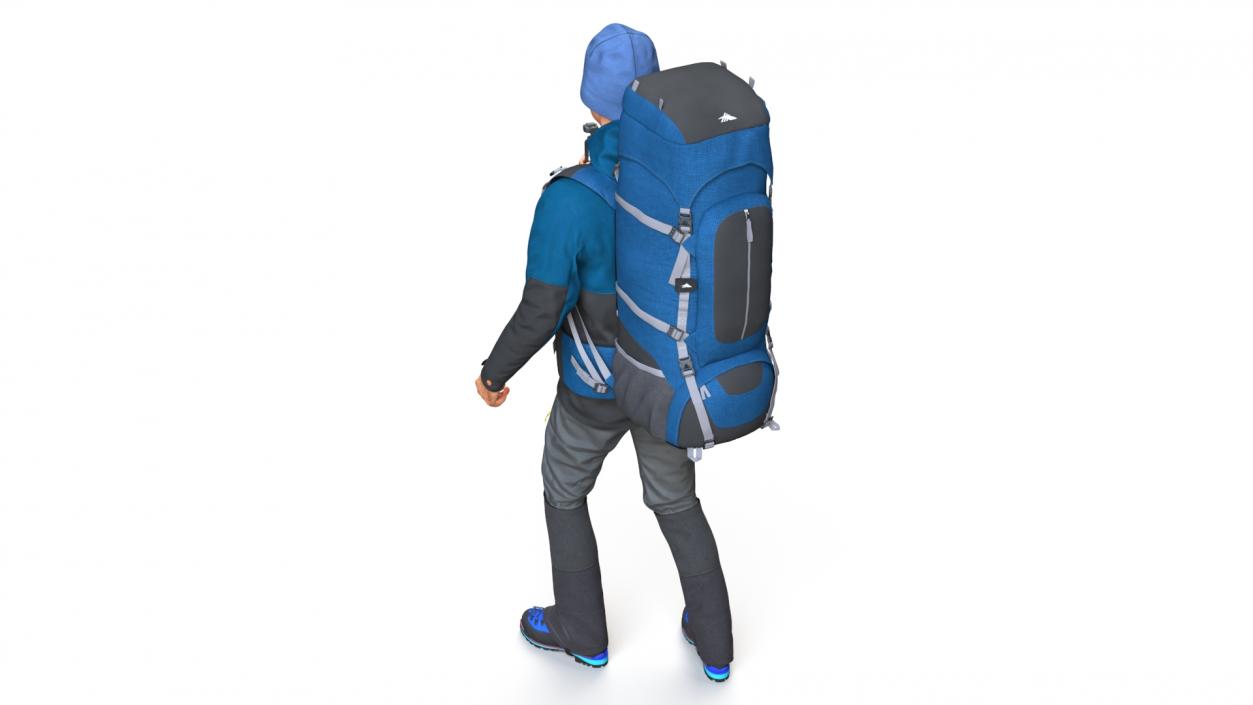 Traveler with Pocket Gimbal Camera 3D model