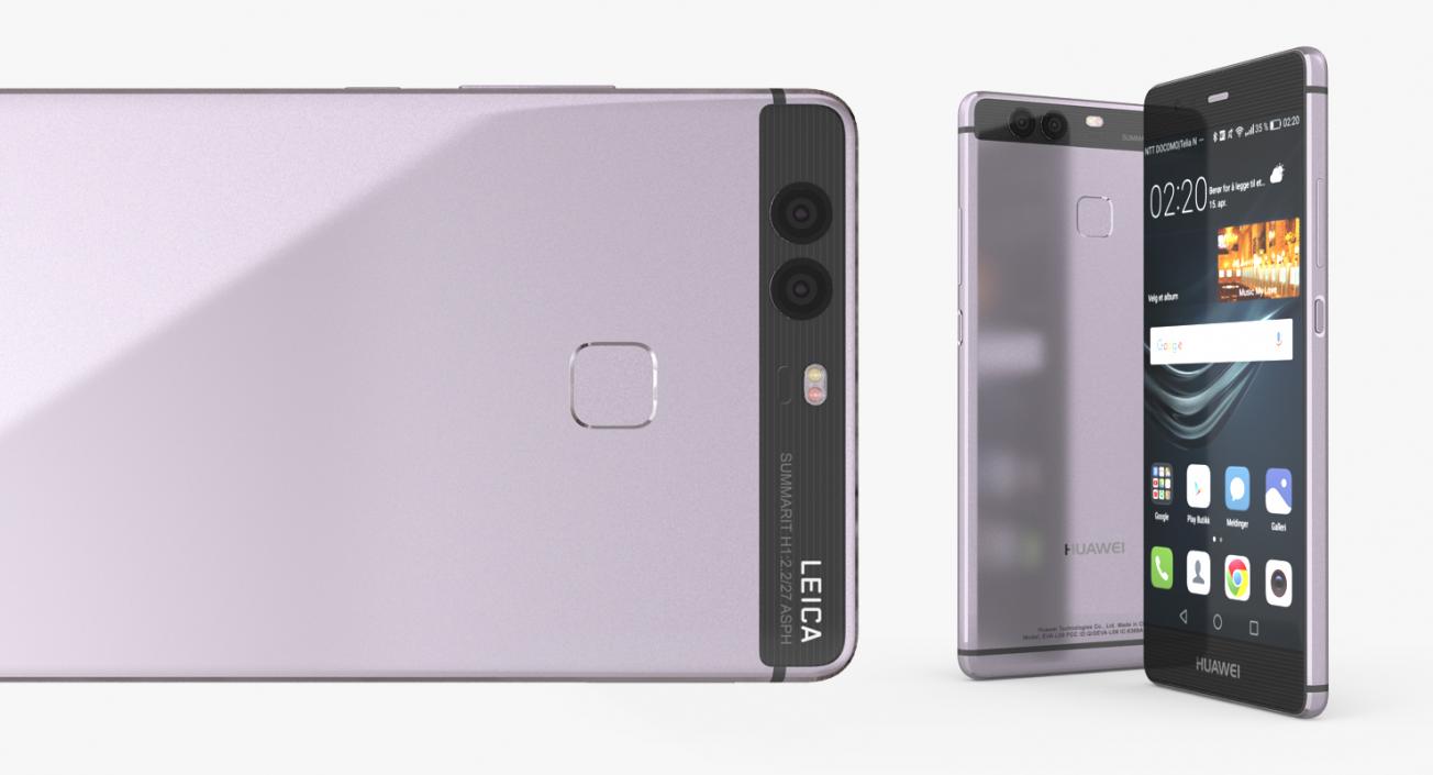 3D Huawei P9 Violet