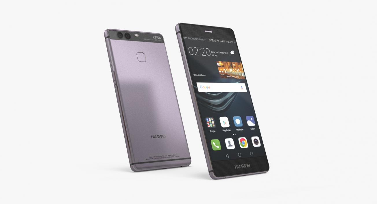 3D Huawei P9 Violet