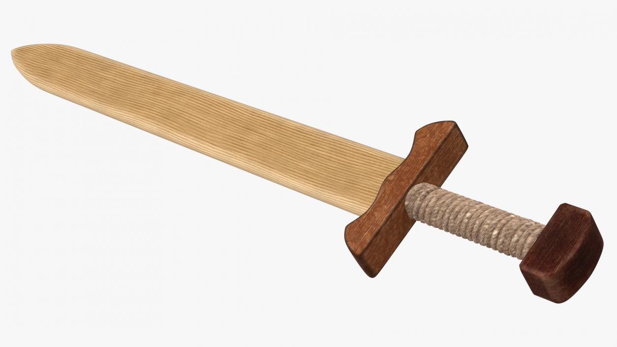 3D Wooden Practice Sword