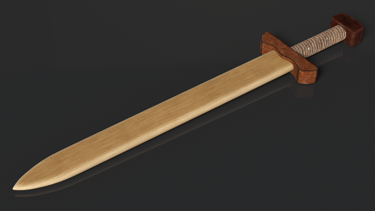 3D Wooden Practice Sword