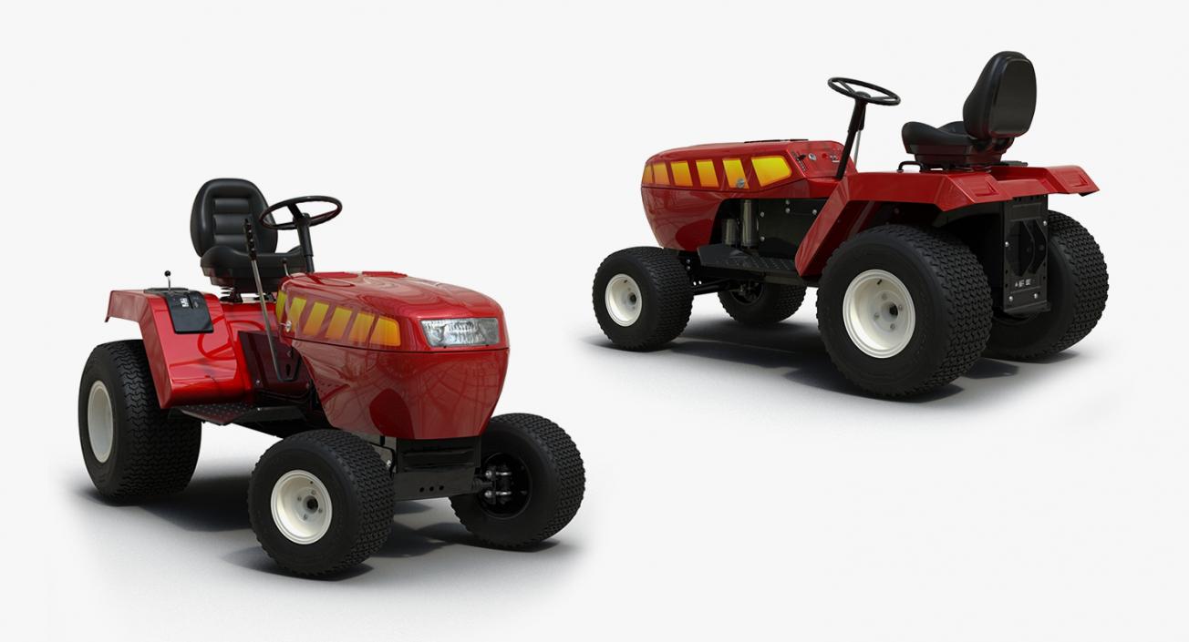 3D Tractors Rigged Collection