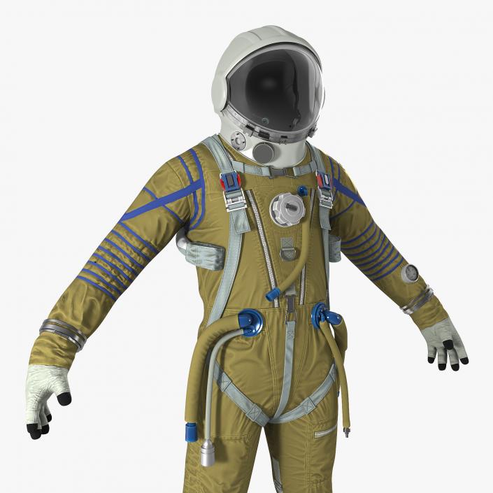 Space Suit Strizh with SK-1 Helmet 3D model