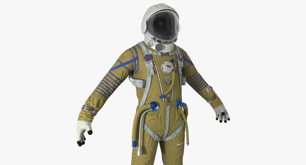 Space Suit Strizh with SK-1 Helmet 3D model