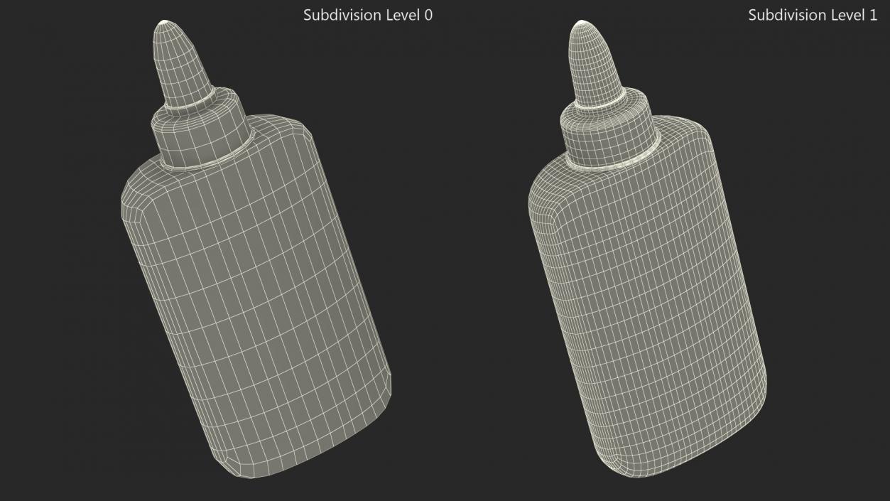 3D model Liquid School Glue Bottle 100g