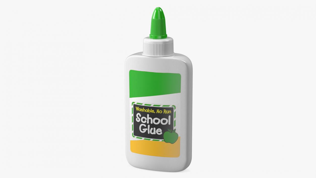 3D model Liquid School Glue Bottle 100g