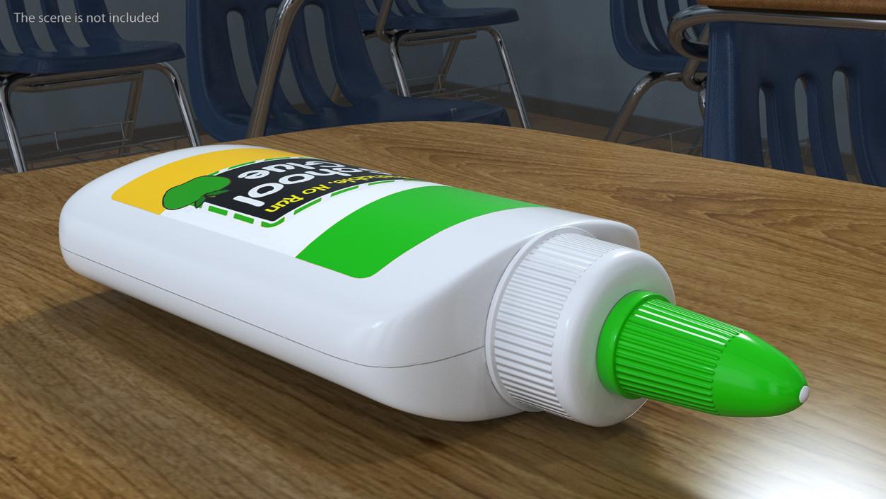 3D model Liquid School Glue Bottle 100g