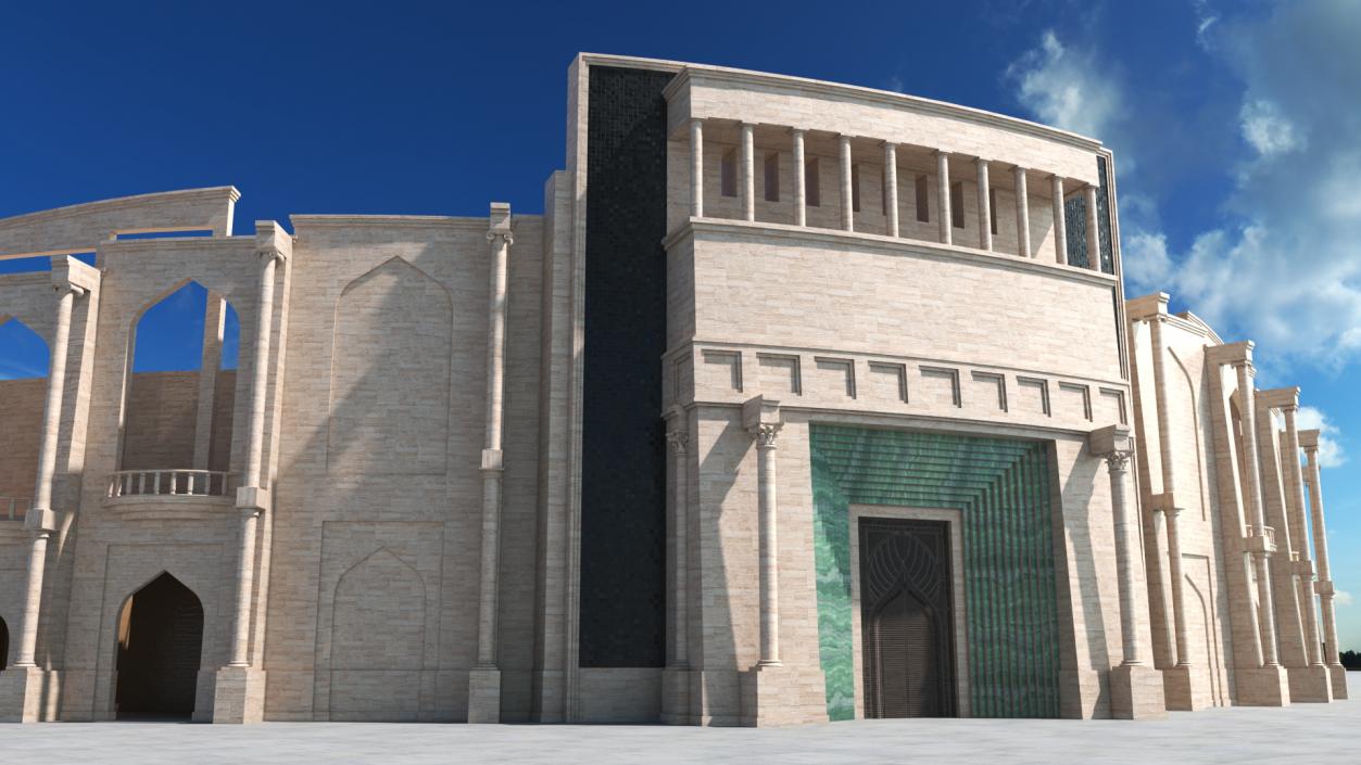 Katara Amphitheater Structure 3D model