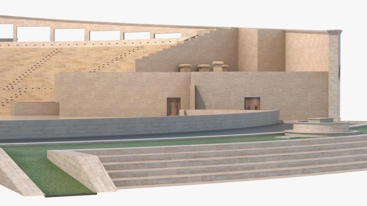 Katara Amphitheater Structure 3D model