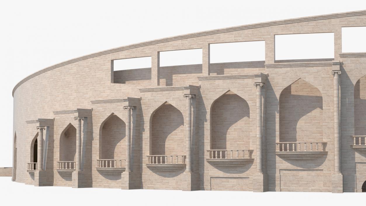 Katara Amphitheater Structure 3D model