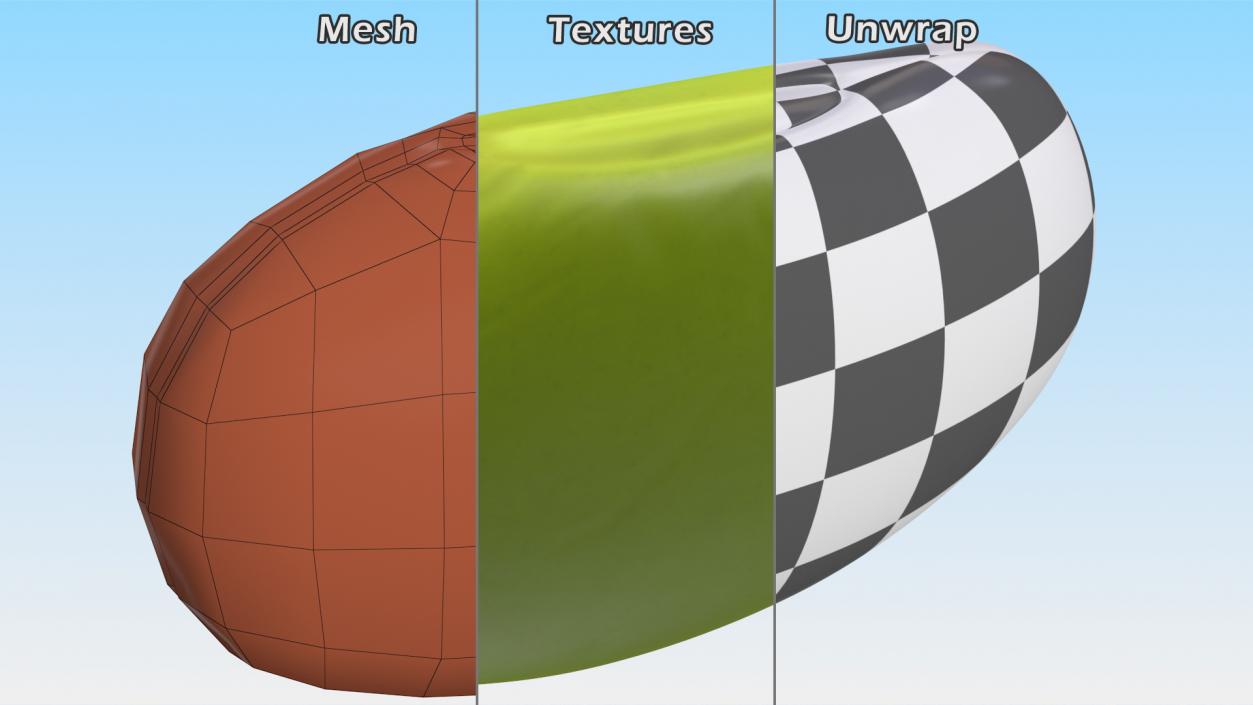 3D Green Soybean model