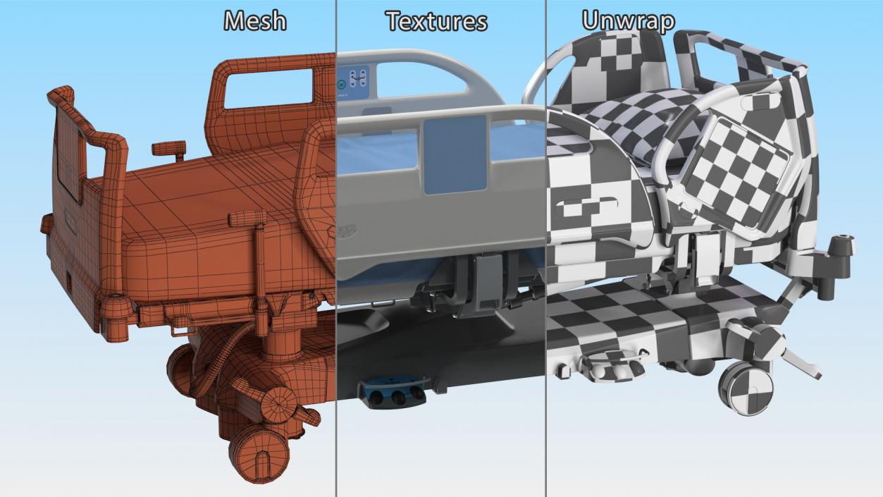 3D model Intensive Care Bed 2