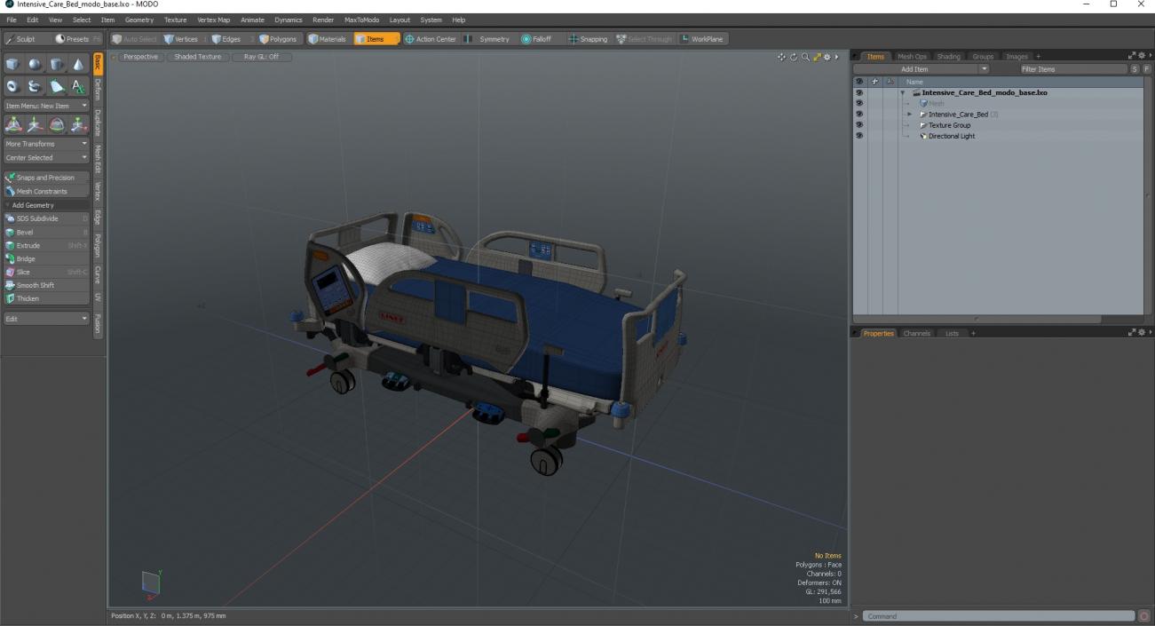 3D model Intensive Care Bed 2