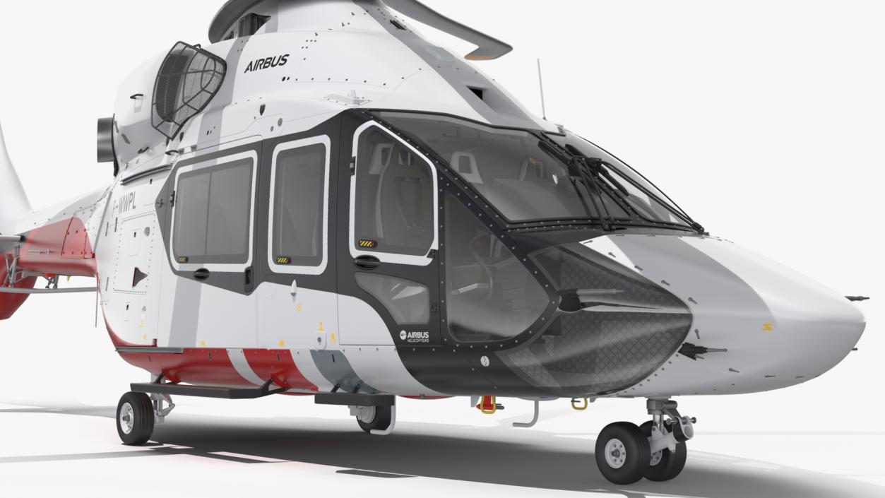 3D Airbus H160 Utility Helicopter Rigged for Maya