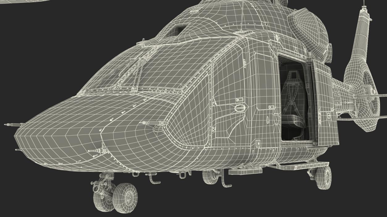 3D Airbus H160 Utility Helicopter Rigged for Maya