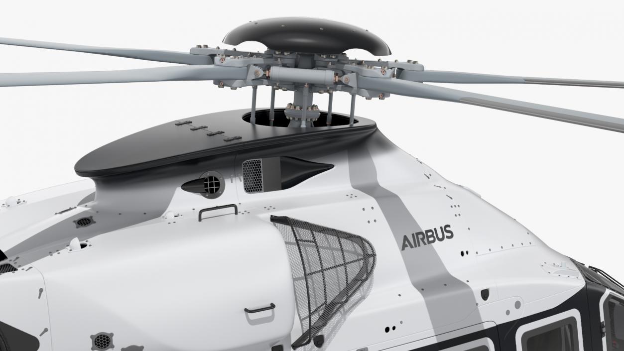 3D Airbus H160 Utility Helicopter Rigged for Maya