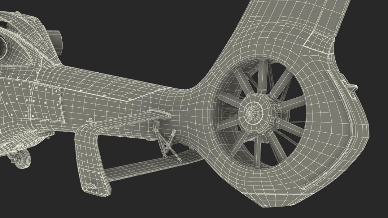 3D Airbus H160 Utility Helicopter Rigged for Maya