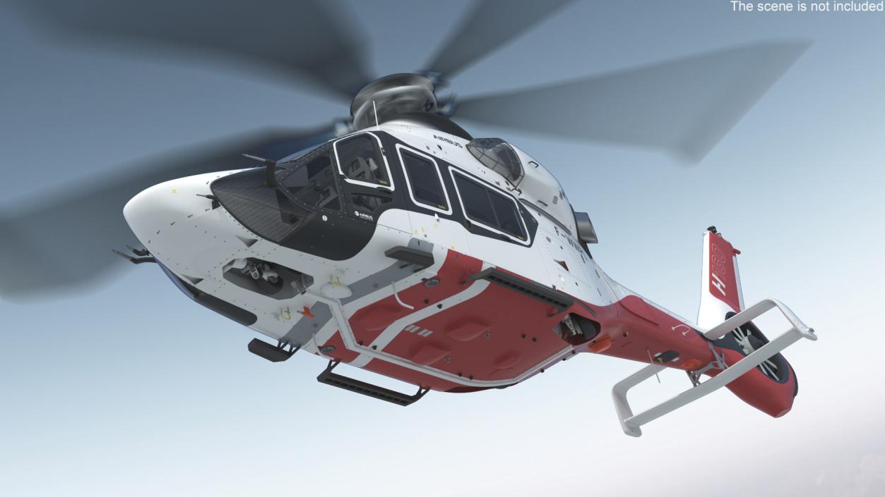 3D Airbus H160 Utility Helicopter Rigged for Maya