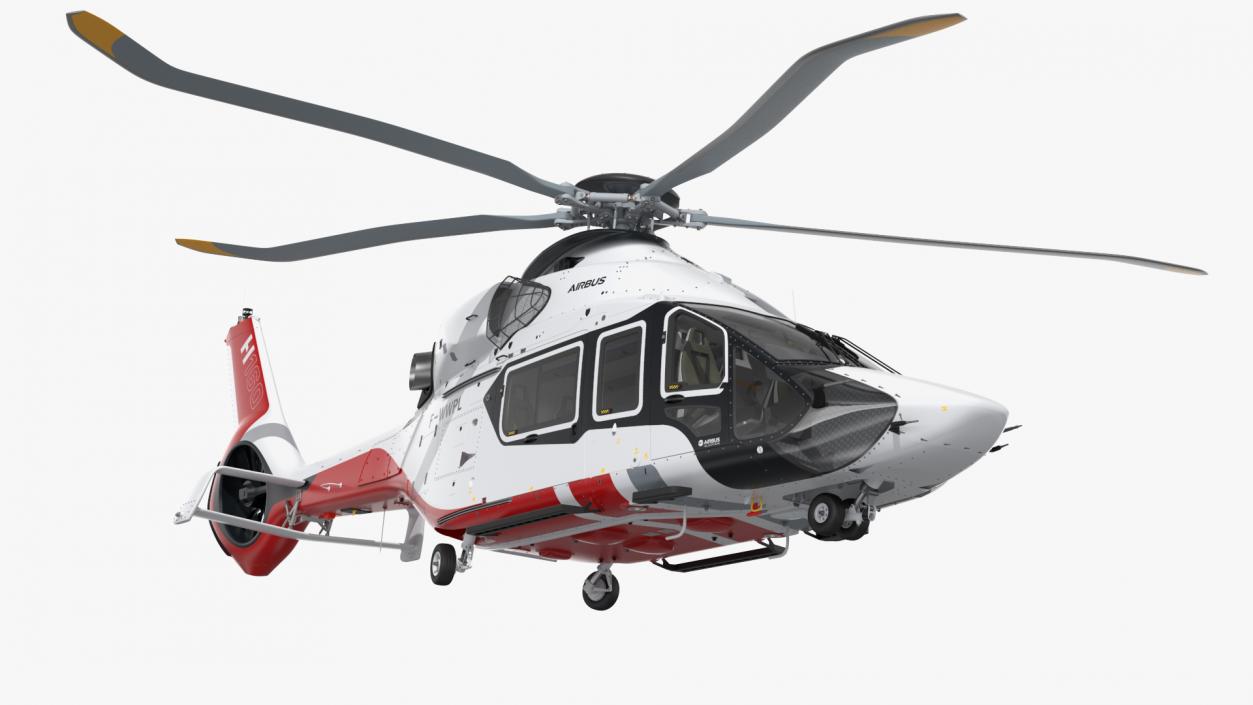 3D Airbus H160 Utility Helicopter Rigged for Maya