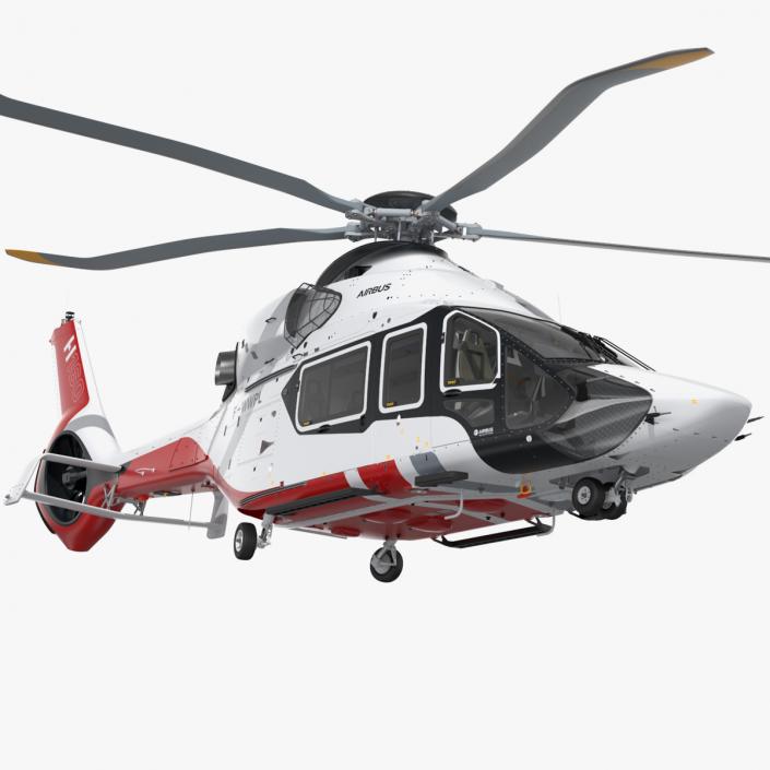 3D Airbus H160 Utility Helicopter Rigged for Maya