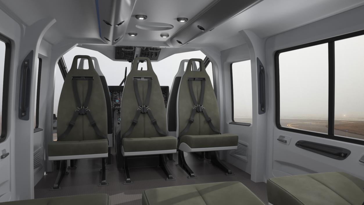 3D Airbus H160 Utility Helicopter Rigged for Maya