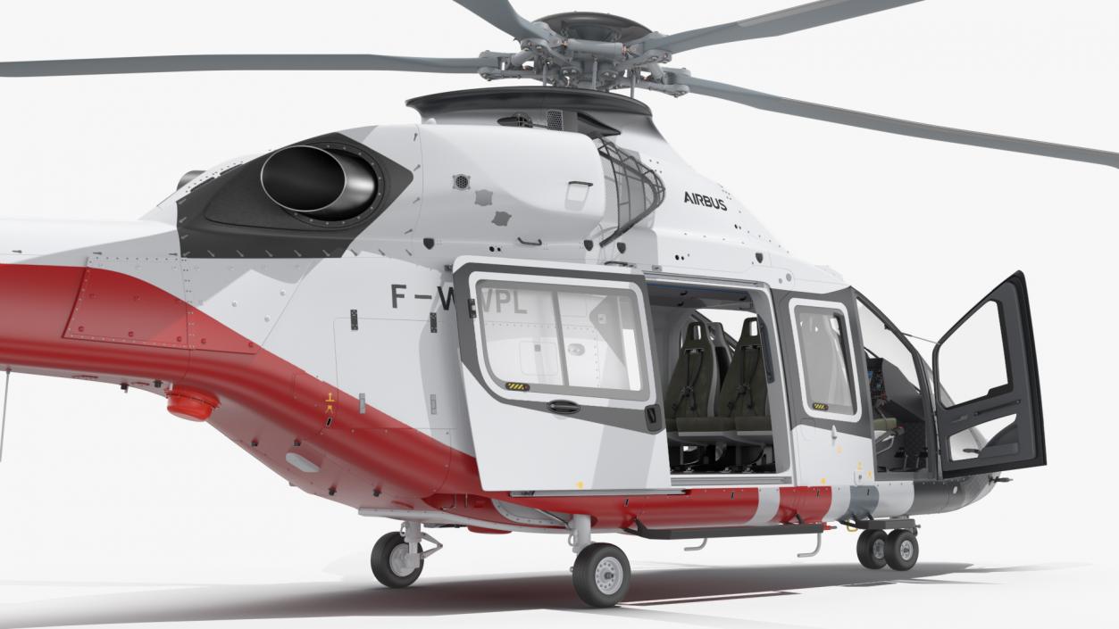 3D Airbus H160 Utility Helicopter Rigged for Maya