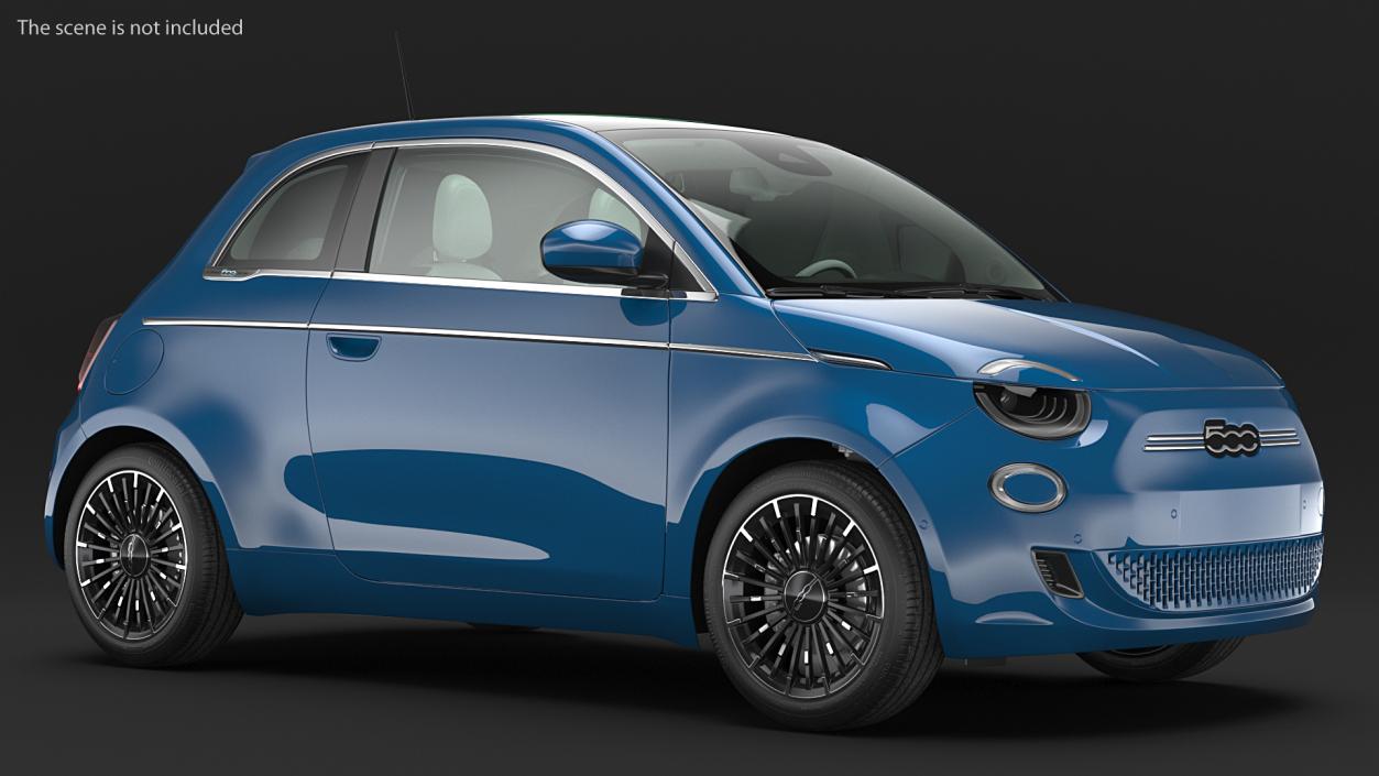 3D model Fiat 500 La Prima EV