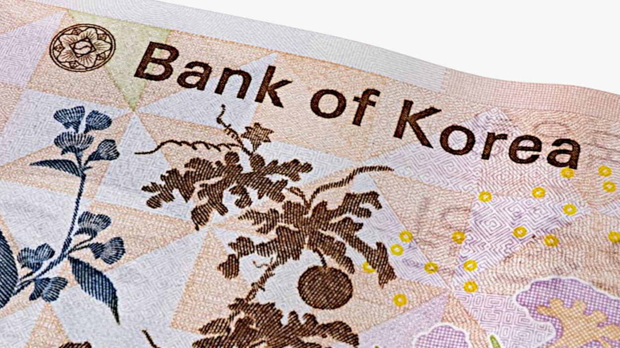 3D model South Korean 5000 Won Banknote